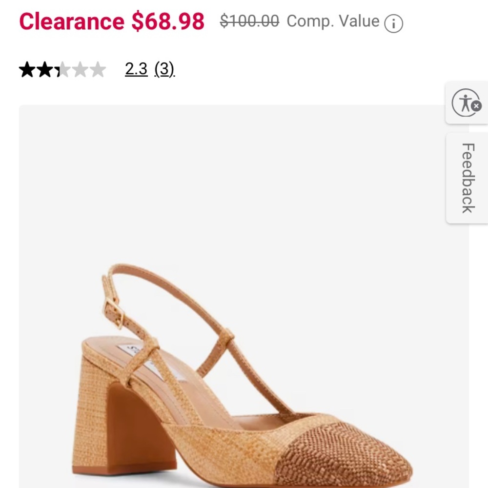 Steve Madden Becka Pump size 10